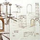 Drawings for Cayzer Courtyard Welded Arch Feature Design, Lees Court Mansion, Kent