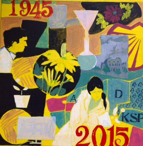 Study for Kent Science Park 70 years commemorative painting. Collection Mr James Speck
