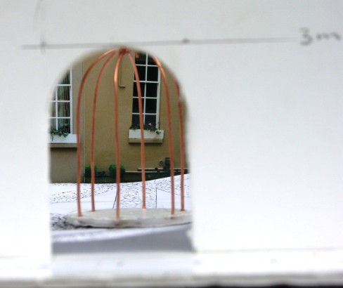 Model for Cayzer Courtyard, Lees Court Mansion, Kent